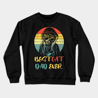 Best Cat Dad Ever Club 10 Crewneck Sweatshirt